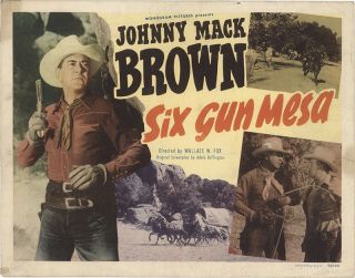 Six Gun Mesa 1949 11x14 Orig Lobby Card Fff - 37203 Johnny Mack Brown Western