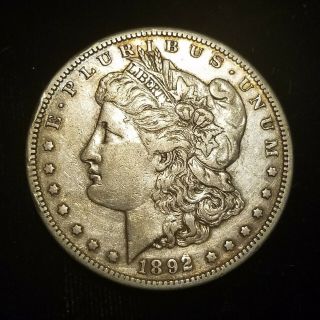 1892 - S U.  S.  Morgan $1 Silver Dollar,  Details,  Nearly Xf