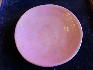 Rare Brayton Laguna Hand Crafted Ca Pottery 6.  25 " Dusty Rose Glaze Plate - Lovely