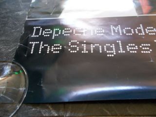 DEPECHE MODE HUGE PERIOD POSTER FOR THE SINGLES 86 - 98 TOUR,  35 X 25 