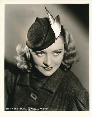 Marian Marsh Vintage 1936 Schafer Columbia Pictures Dbw Portrait Photo