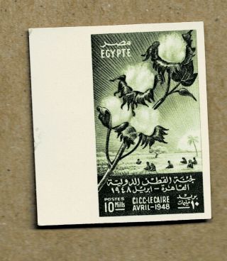 Egypt 1948 Cotton Congress 10 Mill.  Cancelled Back Mnh Vf