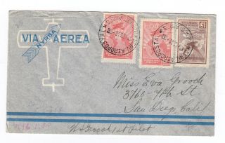 1930 Argentina - Us,  Pilot - Autographed  Nyrba First Flight Cover (grooch)