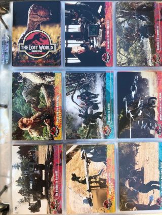 The Lost World - Jurassic Park Trading Cards 1997 Set Of 72,  11 Stickers