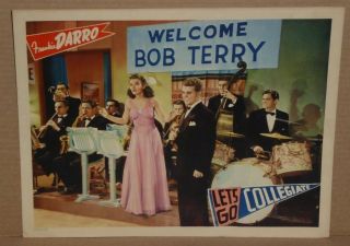 5 different Let ' s Go Collegiate Lobby Card (s) Gale Storm Frankie Darro 1941 2