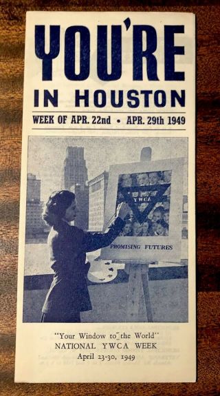 RARE 1949 INGRID BERGMAN JOAN OF ARC METROPOLITAN THEATRE HOUSTON YWCA PROGRAM 2