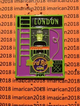 Hard Rock London Halloween Puzzle Pin With Back Card