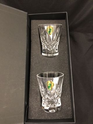 Waterford Crystal Lismore Pops Shot Whiskey Glass Pair - Brand