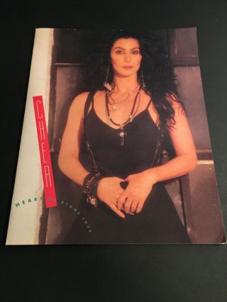 1989 Cher Heart Of Stone Tour Souvenir Program Book