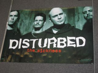 Disturbed 2000 The Sickness (group Photo) Promo Poster