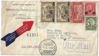 Scadta Canada To Colombia Extremely Rare Flight Air Cover 1932