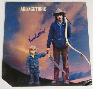 Arlo Guthrie Signed Autograph " Arlo Guthrie S/t " Album Vinyl Record Lp