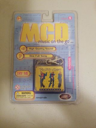 1999 Mcd Music On The Go Britney Spears Singing Mini Cd Keychain