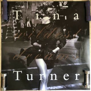 Tina Turner Wildest Dreams Large 36x36” Poster Thick Paper Stock.  Vintage