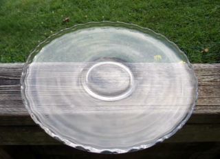 Vintage Fostoria Glass Line 2630 Century Pattern - 13 " Round Platter - Dish
