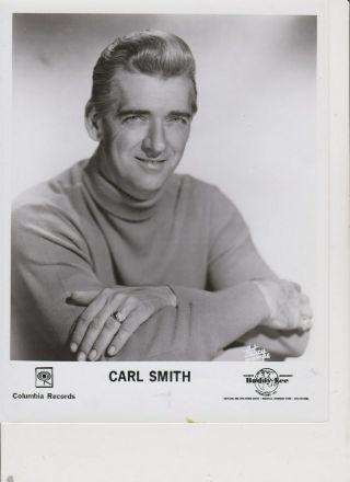 Carl Smith - C&w Music Legend 8 X 10 Glossy B & W