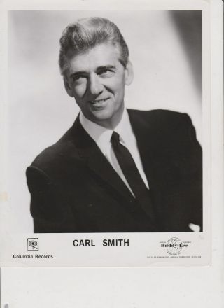 Carl Smith 2 - C&w Music Legend 8 X 10 Glossy B & W