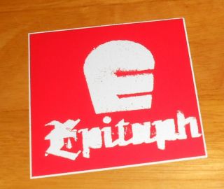 Epitaph Records Punk - O - Rama Sticker Promo (square) 3.  5x3.  5