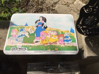 1990 Filmation Snow White Happily Ever After Vinyl Placemat