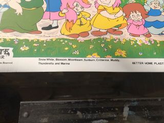 1990 Filmation Snow White Happily Ever After Vinyl Placemat 2