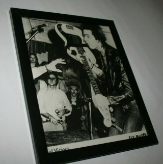 Sid Vicious Framed Sex Pistols Usa 1978 Punk Rock