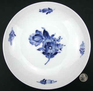 Royal Copenhagen Blue Flower Low Compote Pedestal Fruit Bowl 10 / 8062 Braided