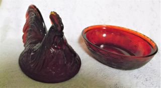 Fenton Art Glass Hen On Nest,  Large - 7x9x5 1/2 