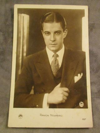 Ramon Novarro French Post Card 1930 The Latin Lover Ben Hur,  Mata Hari W Garbo