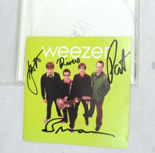 Weezer Band Signed Autographed Cd Booklet Case Only No Disc