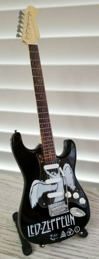 Led Zeppelin Miniature Tribute Guitar with Stand - MCA 187 2