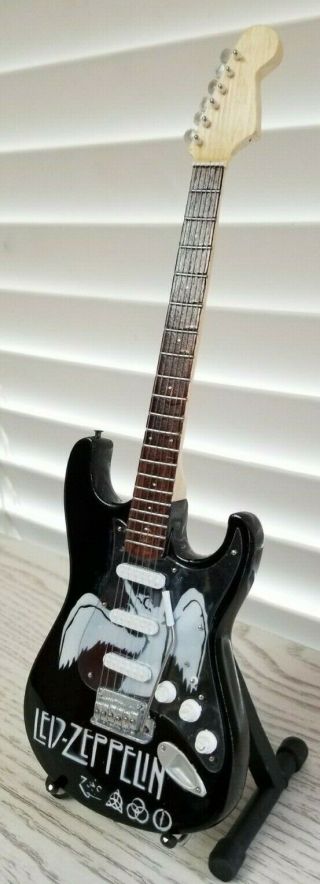 Led Zeppelin Miniature Tribute Guitar with Stand - MCA 187 3