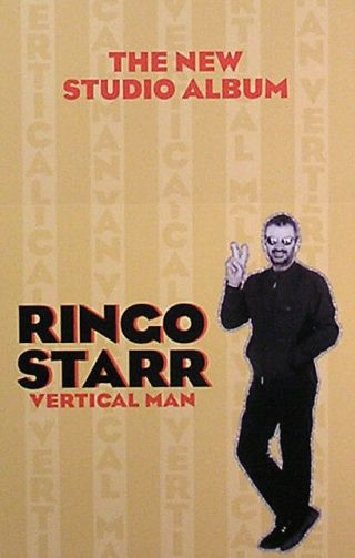 The Beatles Ringo Starr 1998 Vertical Man Double Sided Promo Poster