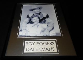 Roy Rogers & Dale Evans Framed 11x14 Photo Display
