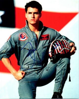 Tom Cruise Top Gun Signed 8x10 Photo Autograph Picture With