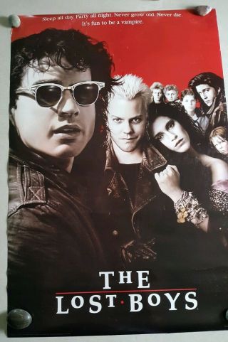 The Lost Boys Movie Poster 1987 Keufer Sutherland 24 " X36 "