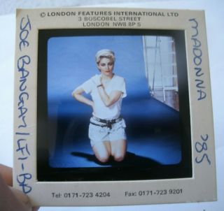 Madonna Large 70mm Slide Negative - Uk Archive - Rare Promo