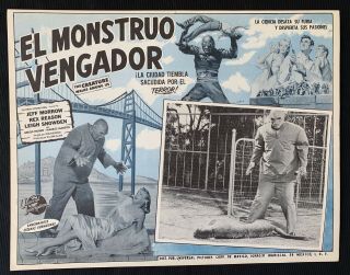 The Creature Walks Among Us 1956 Mexican Lobby Card