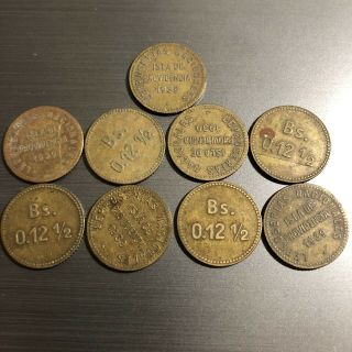 Semi Rare Isla De Providencia 1939.  12 1/2 Bolivar Venezuela Leper Colony Coin 3