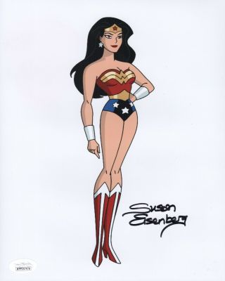 Susan Eisenberg Signed Wonder Woman Justice League 8x10 Photo Autograph Jsa