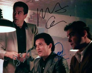 Robert Deniro Joe Pesci Ray Liotta Signed 8x10 Autographed Photo Picture,