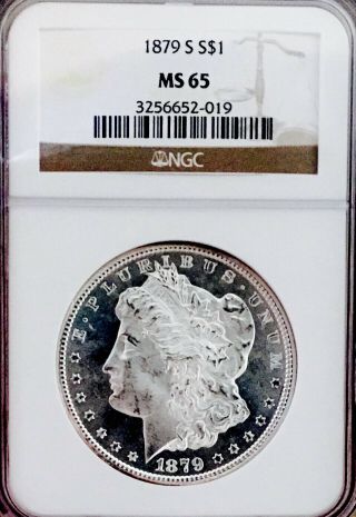 1879 S Morgan Dollar Ngc Ms65 Definitely Looks Pl Awesome Frosty Cameo Nr 12426