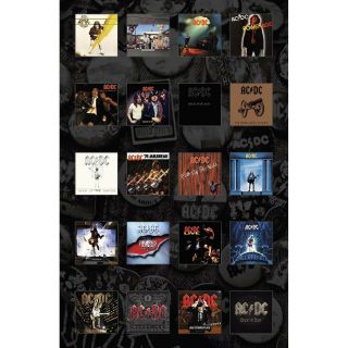 Ac/dc Albums Poster Flag Official Premium Textile Fabric Wall Banner Acdc Ac - Dc