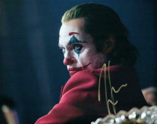 Joker Joaquin Phoenix Autographed 8x10 Photo Signed Picture Pic And