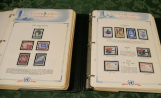 2 - Un White Ace Specialty Albums 595 Stamp,  Sheets Filled Showgard Mounts - Mh/mnh