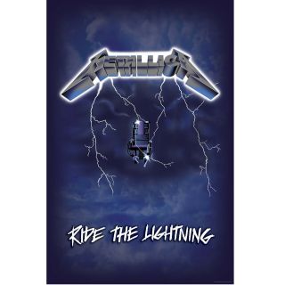Metallica Ride The Lightning Premium Poster Flag Official Fabric Textile Banner 2