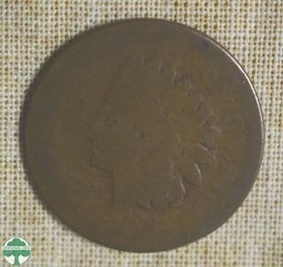1877 Indian Head Cent - About Good Details