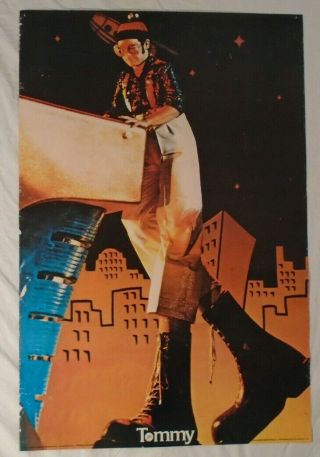 Elton John 1975 Poster Pinball Wizard Tommy The Who Gemini Rising York City