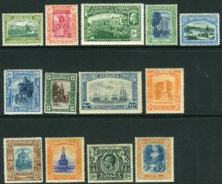 Jamaica - 1921 - 29 A Mounted Set To 10/ -,  A Few With Toned Gum Sg 78 - 89