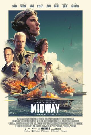 Midway 2019 Ds 2 Sided 27x40 " Us Movie Poster Luke Evans Patrick Wilson