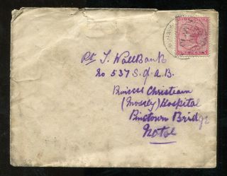 P617 - Natal 1900 Boer War Cover To Soldier In Hospital.  British Army Fpo Cds